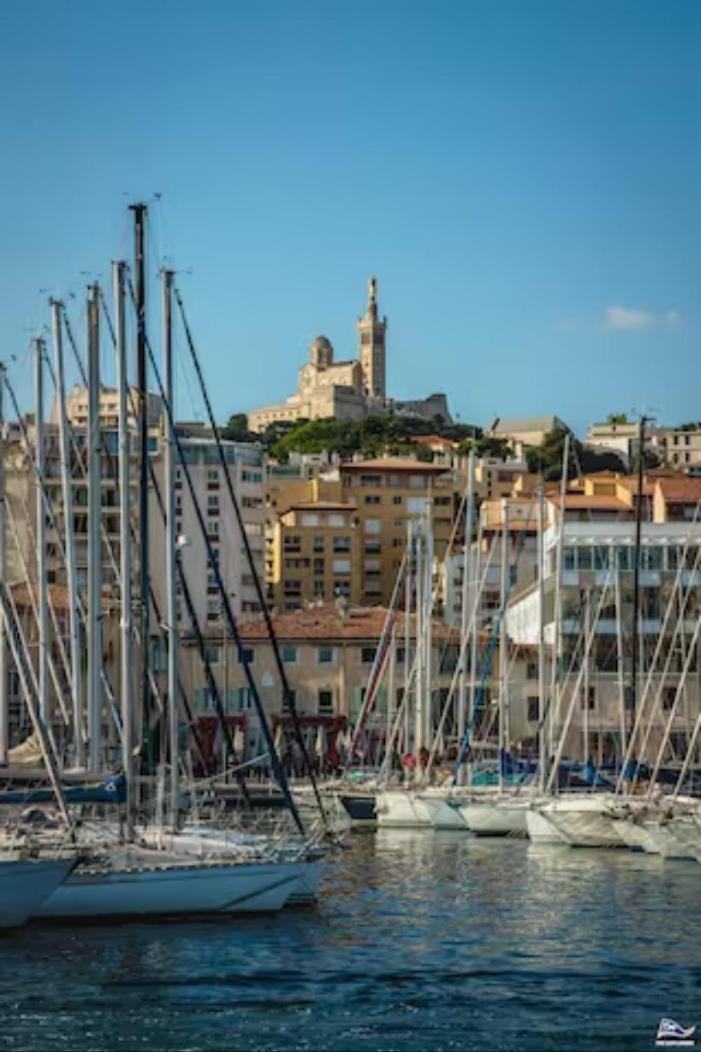 Vue Mer Le Panoramique Vieux-Port De Marsella Exterior foto