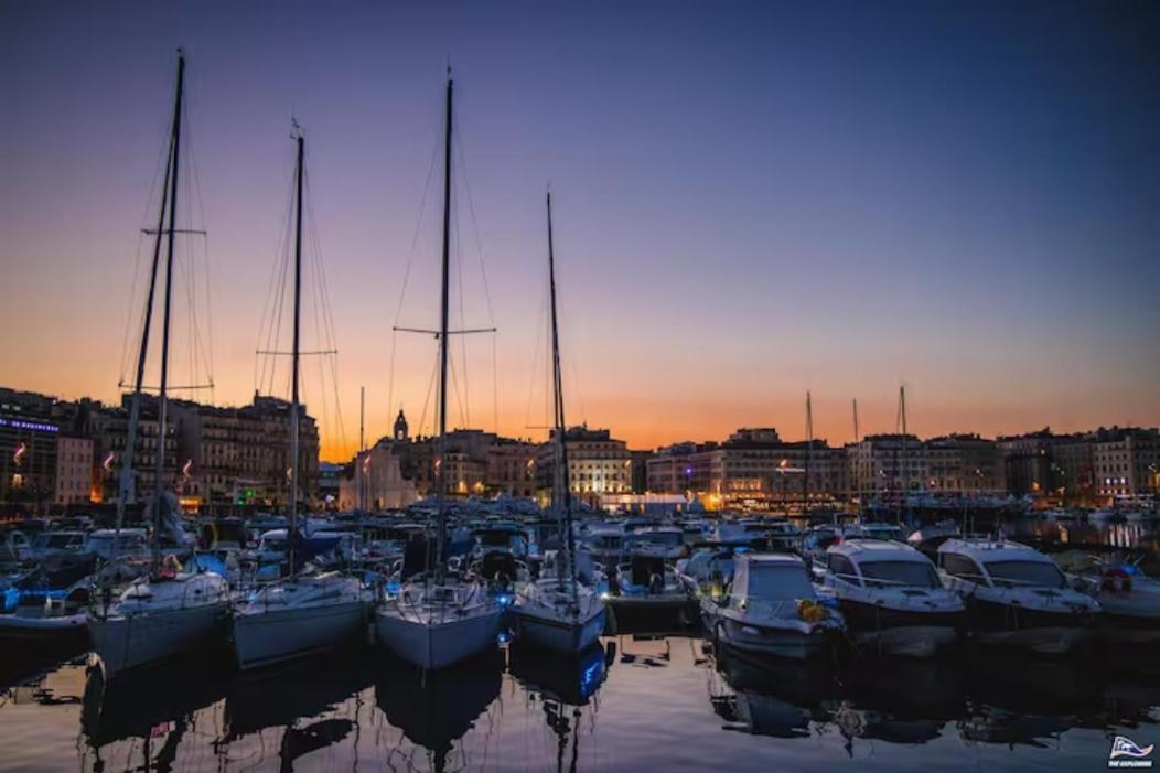 Vue Mer Le Panoramique Vieux-Port De Marsella Exterior foto
